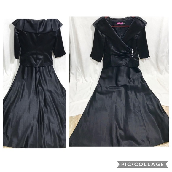 Eliza J Vintage Design Formal Gown - Picture 3 of 8